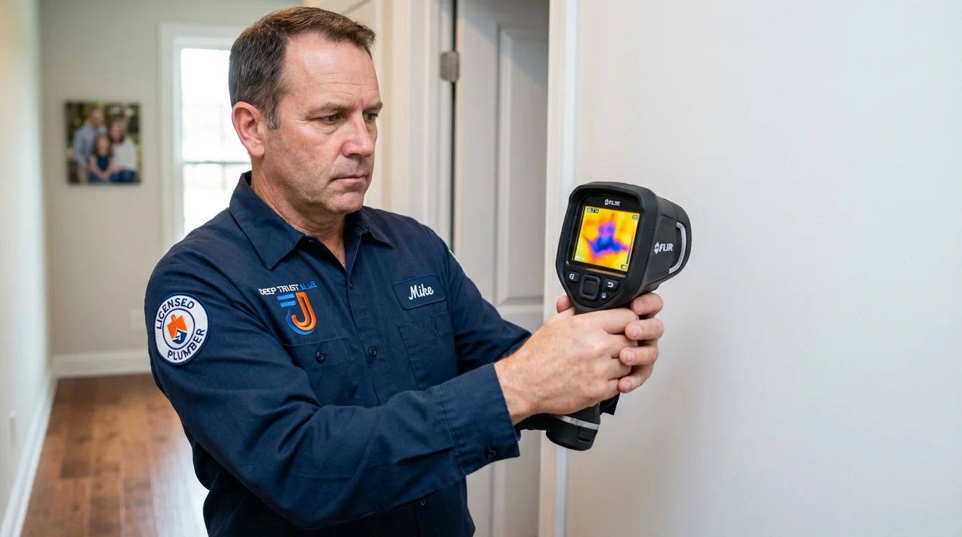 Thermal imaging leak detection by Johns Plumbing LLC in Seeley